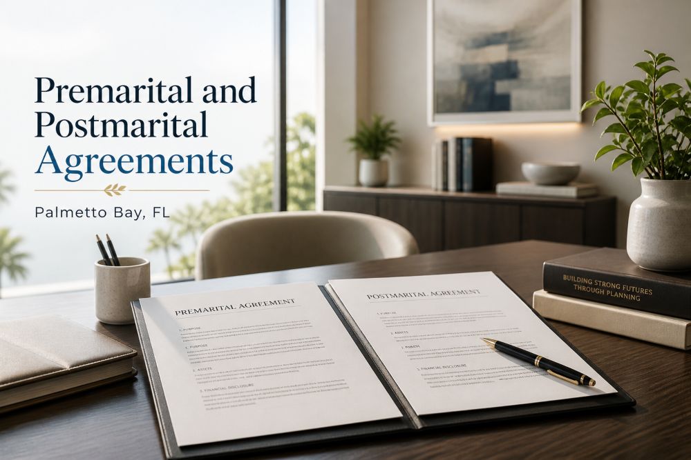 Premarital and Postmarital Agreements Palmetto Bay, FL